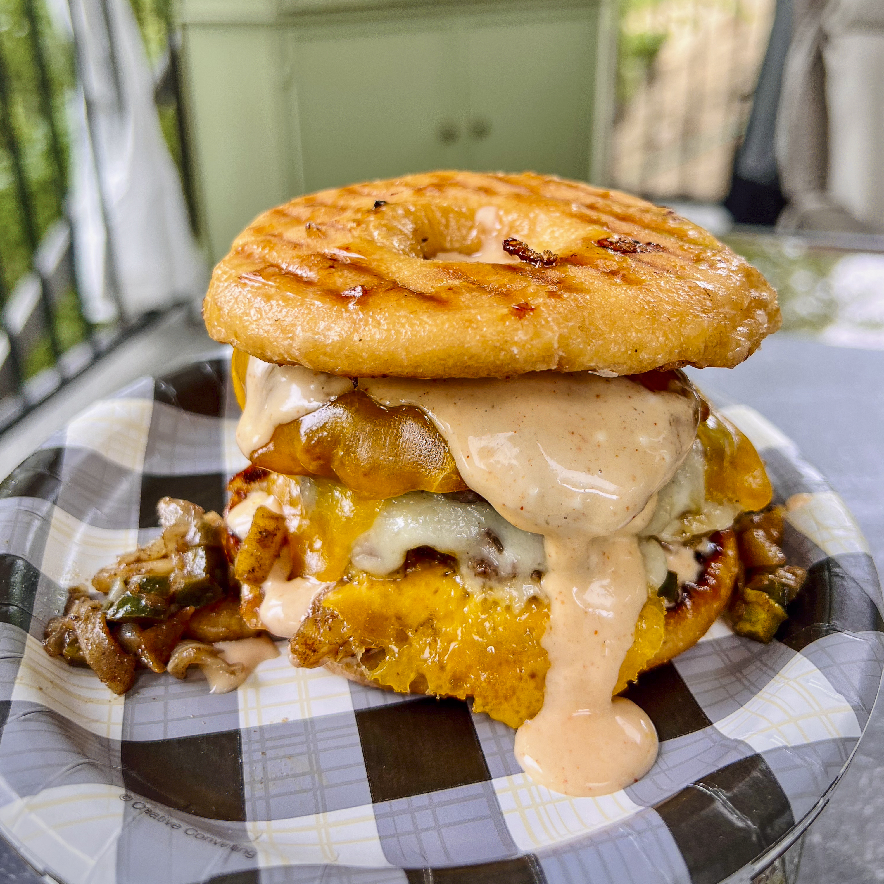 Sausage Donut Breakfast Sandwich