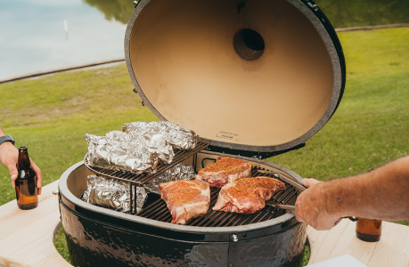 Two Zone Cooking Method