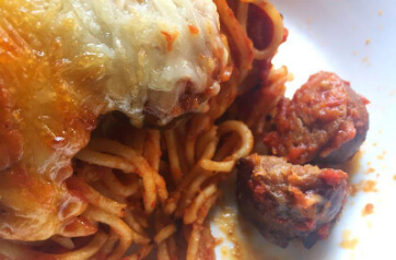 Baked Spaghetti with Italian Sausage