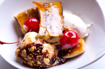 Grilled Banana Split