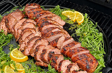 Pork Tenderloin with Citrus Maple Mustard Glaze