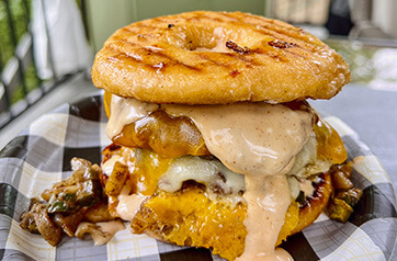 Sausage Donut Breakfast Sandwich
