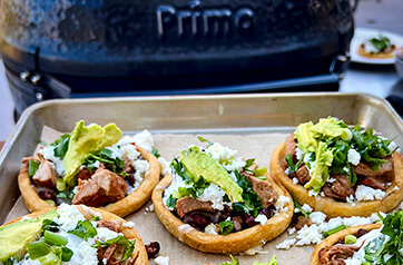Smoked Pork Tenderloin Sopes