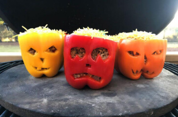Spooky Stuffed Peppers