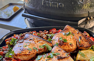 Swordfish with Picadillo Sauce