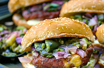 Wild Boar Queso Burger